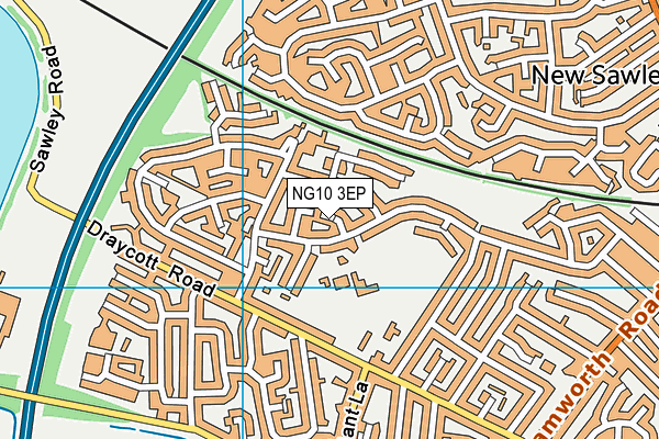 NG10 3EP map - OS VectorMap District (Ordnance Survey)