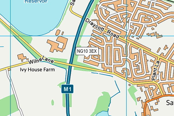 NG10 3EX map - OS VectorMap District (Ordnance Survey)