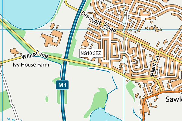 NG10 3EZ map - OS VectorMap District (Ordnance Survey)