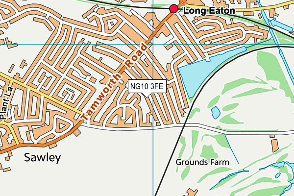 NG10 3FE map - OS VectorMap District (Ordnance Survey)