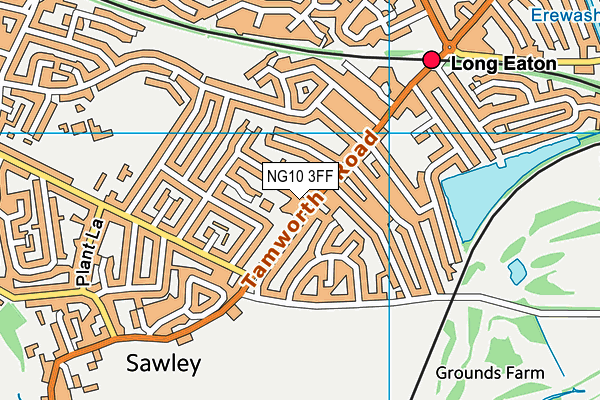 NG10 3FF map - OS VectorMap District (Ordnance Survey)