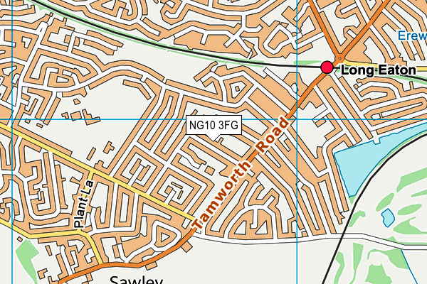NG10 3FG map - OS VectorMap District (Ordnance Survey)