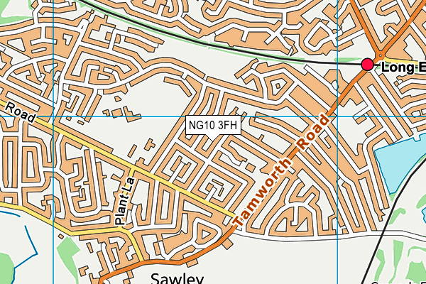 NG10 3FH map - OS VectorMap District (Ordnance Survey)