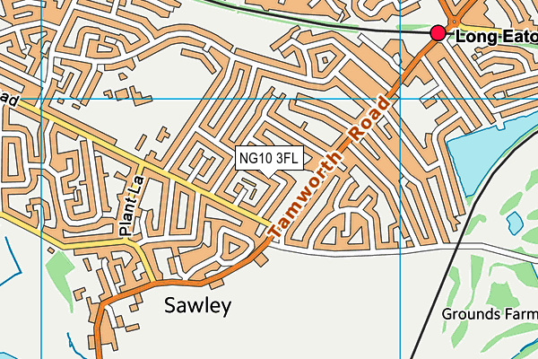 NG10 3FL map - OS VectorMap District (Ordnance Survey)