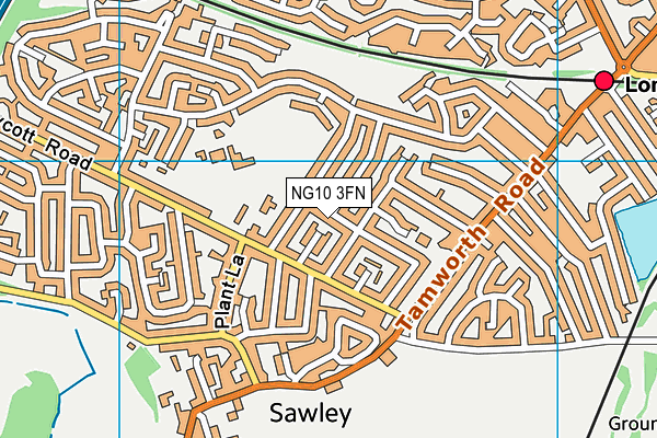 NG10 3FN map - OS VectorMap District (Ordnance Survey)