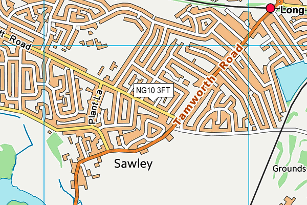 NG10 3FT map - OS VectorMap District (Ordnance Survey)