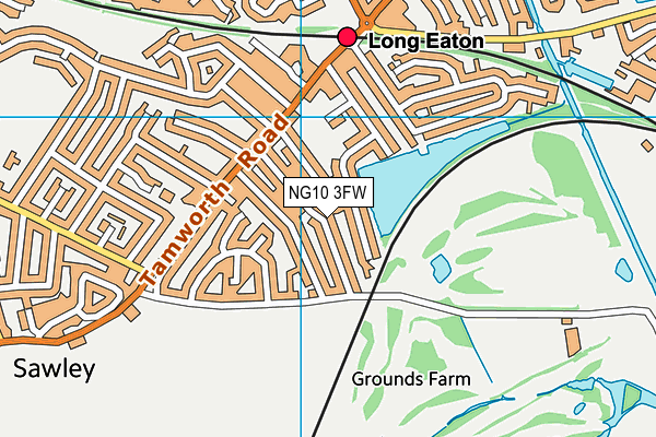 NG10 3FW map - OS VectorMap District (Ordnance Survey)