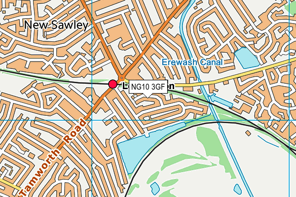 NG10 3GF map - OS VectorMap District (Ordnance Survey)