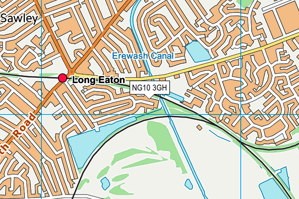 NG10 3GH map - OS VectorMap District (Ordnance Survey)