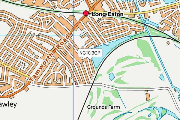 NG10 3GP map - OS VectorMap District (Ordnance Survey)