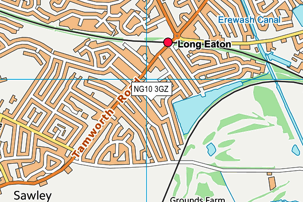 NG10 3GZ map - OS VectorMap District (Ordnance Survey)