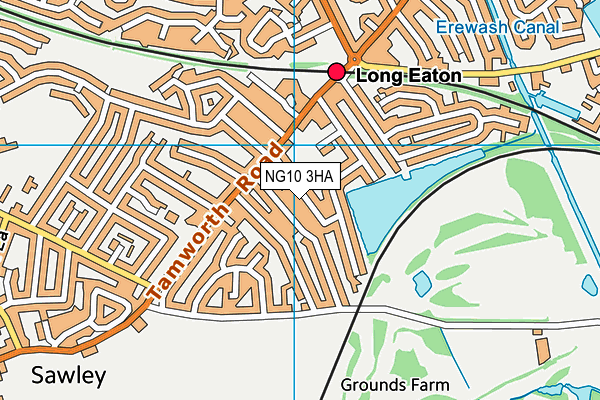 NG10 3HA map - OS VectorMap District (Ordnance Survey)