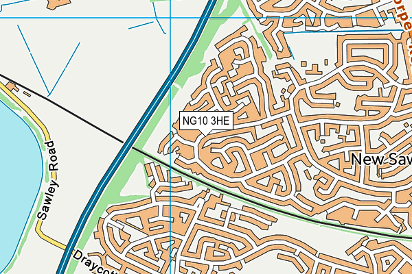 NG10 3HE map - OS VectorMap District (Ordnance Survey)