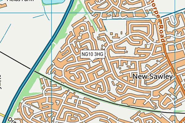 NG10 3HG map - OS VectorMap District (Ordnance Survey)