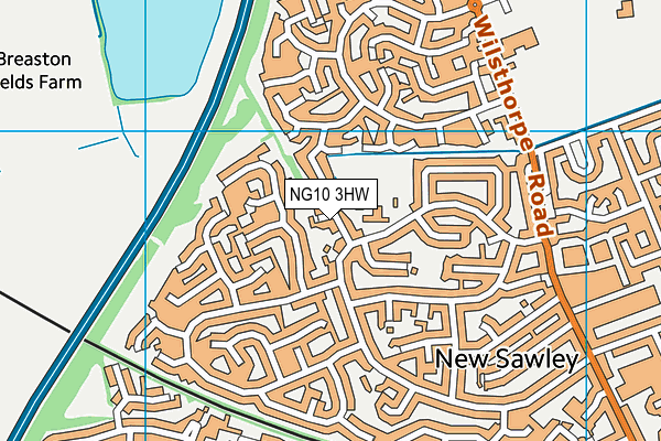 NG10 3HW map - OS VectorMap District (Ordnance Survey)