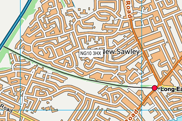 NG10 3HX map - OS VectorMap District (Ordnance Survey)