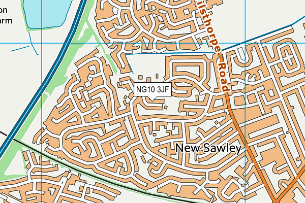 NG10 3JF map - OS VectorMap District (Ordnance Survey)