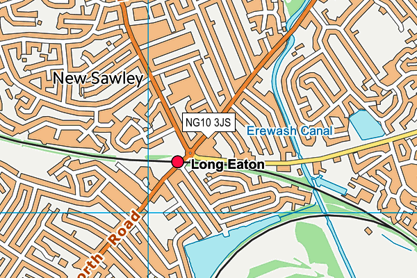 NG10 3JS map - OS VectorMap District (Ordnance Survey)