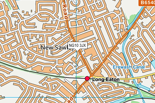 NG10 3JX map - OS VectorMap District (Ordnance Survey)