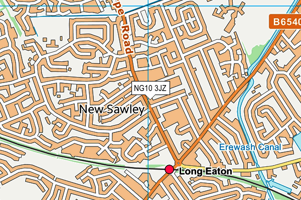 NG10 3JZ map - OS VectorMap District (Ordnance Survey)