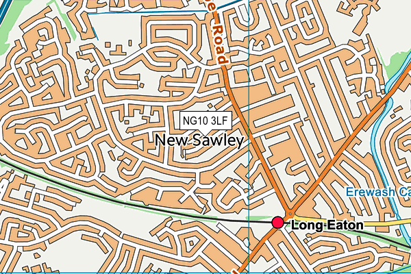 NG10 3LF map - OS VectorMap District (Ordnance Survey)