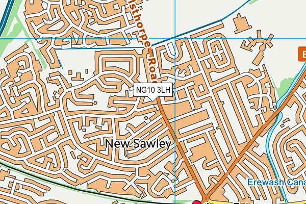 NG10 3LH map - OS VectorMap District (Ordnance Survey)