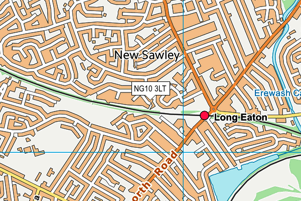 NG10 3LT map - OS VectorMap District (Ordnance Survey)