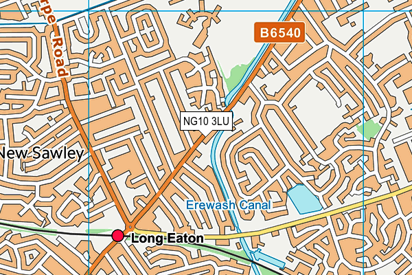 NG10 3LU map - OS VectorMap District (Ordnance Survey)