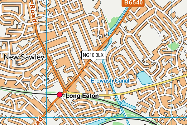 NG10 3LX map - OS VectorMap District (Ordnance Survey)