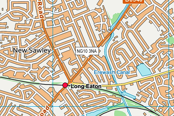 NG10 3NA map - OS VectorMap District (Ordnance Survey)