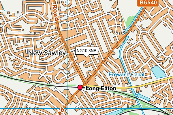 NG10 3NB map - OS VectorMap District (Ordnance Survey)