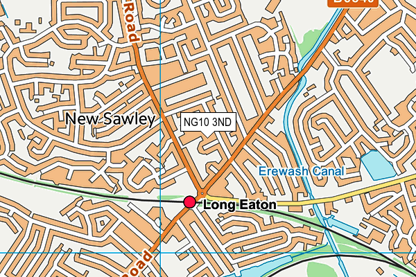 NG10 3ND map - OS VectorMap District (Ordnance Survey)