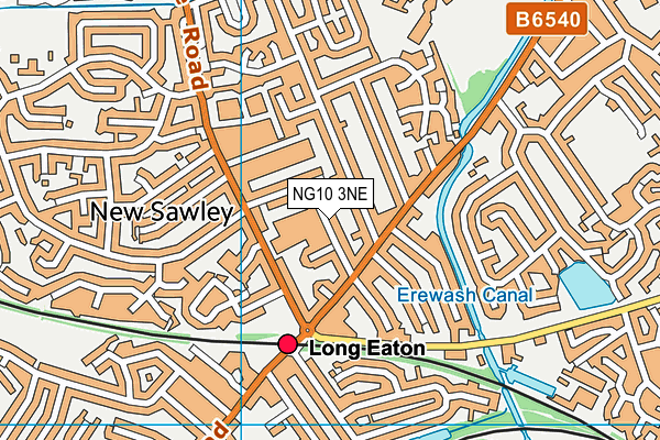 NG10 3NE map - OS VectorMap District (Ordnance Survey)