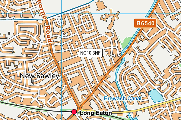 NG10 3NF map - OS VectorMap District (Ordnance Survey)