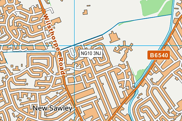 NG10 3NJ map - OS VectorMap District (Ordnance Survey)