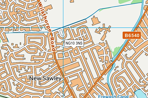 NG10 3NS map - OS VectorMap District (Ordnance Survey)