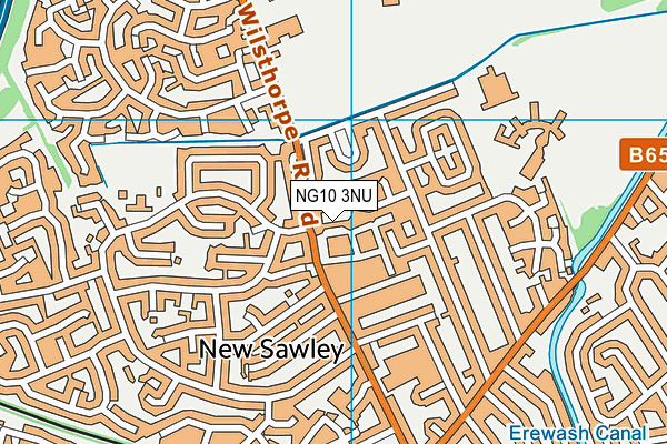 NG10 3NU map - OS VectorMap District (Ordnance Survey)