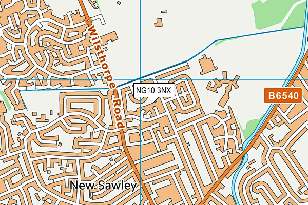 NG10 3NX map - OS VectorMap District (Ordnance Survey)