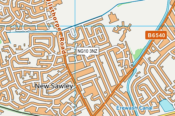 NG10 3NZ map - OS VectorMap District (Ordnance Survey)