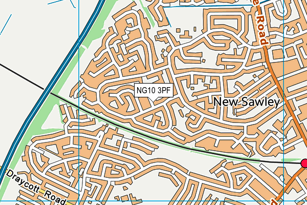 NG10 3PF map - OS VectorMap District (Ordnance Survey)