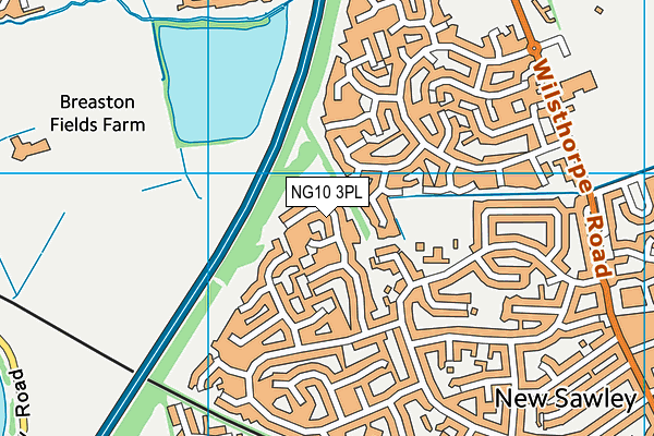 NG10 3PL map - OS VectorMap District (Ordnance Survey)