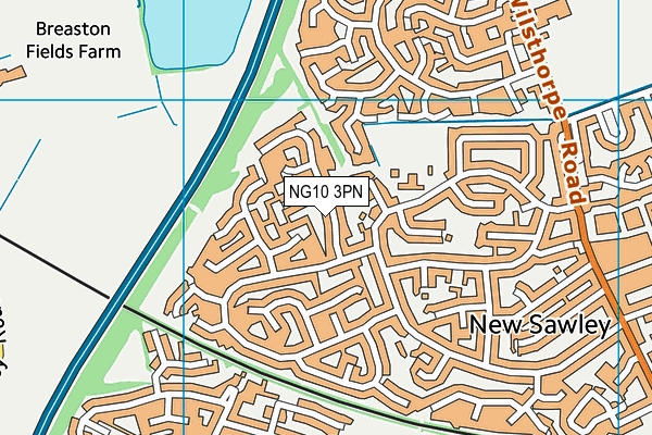 NG10 3PN map - OS VectorMap District (Ordnance Survey)