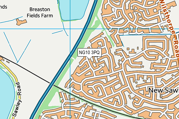 NG10 3PQ map - OS VectorMap District (Ordnance Survey)