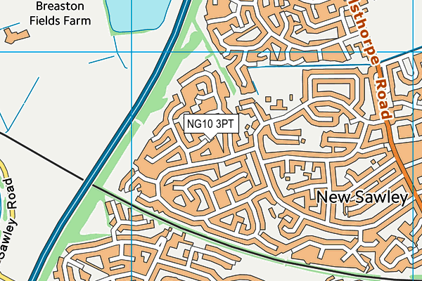 NG10 3PT map - OS VectorMap District (Ordnance Survey)