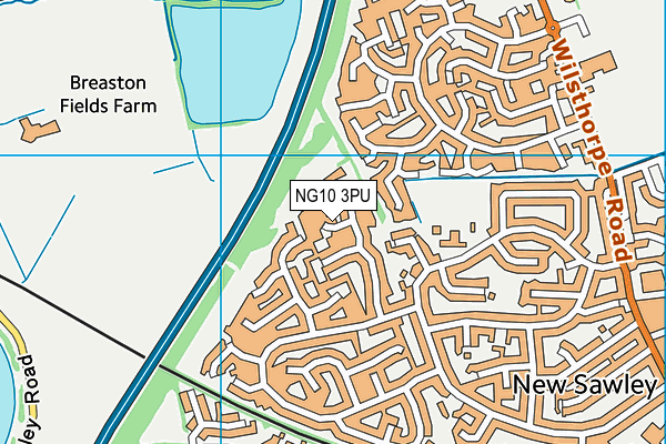 NG10 3PU map - OS VectorMap District (Ordnance Survey)