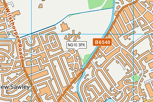 NG10 3PX map - OS VectorMap District (Ordnance Survey)