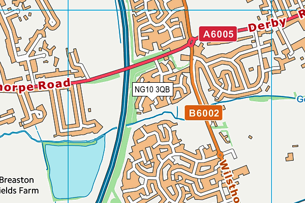 NG10 3QB map - OS VectorMap District (Ordnance Survey)