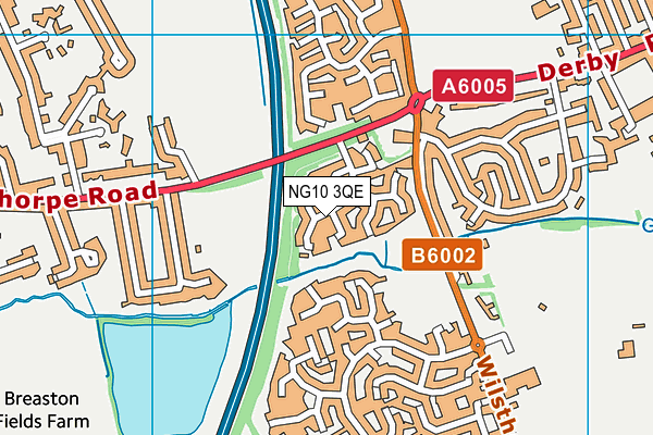 NG10 3QE map - OS VectorMap District (Ordnance Survey)