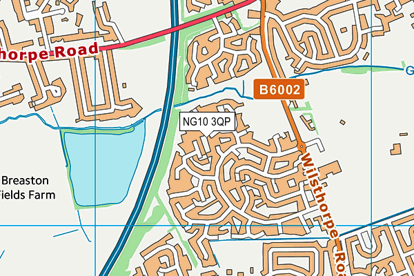 NG10 3QP map - OS VectorMap District (Ordnance Survey)