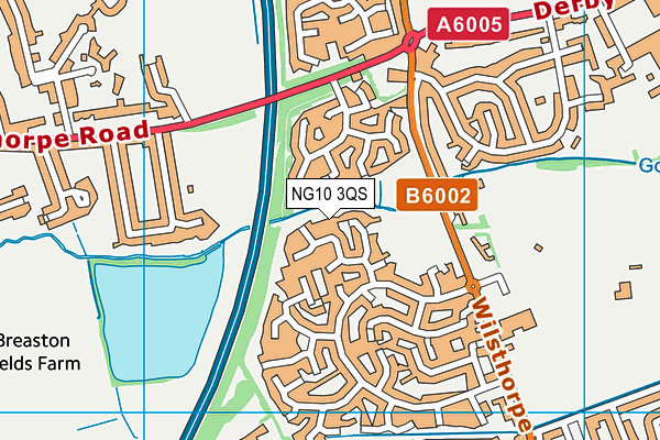 NG10 3QS map - OS VectorMap District (Ordnance Survey)